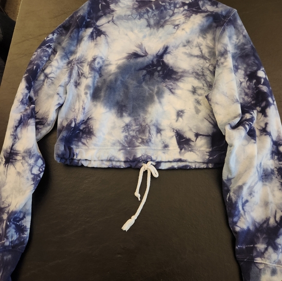 PINK Victoria's Secret Navy Tie-Dye Sweatshirt - Picture 5 of 5